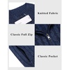 image:imageCOOFANDY Mens Cardigan Sweater Cable Knitted Full Zip Sweaters with PocketsBlue