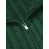 image:imageCOOFANDY Mens Cardigan Sweater Cable Knitted Full Zip Sweaters with PocketsGreen