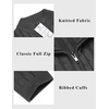image:imageCOOFANDY Mens Cardigan Sweater Cable Knitted Full Zip Sweaters with PocketsGrey