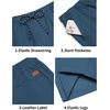 image:imageCOOFANDY Mens Casual Shorts Cotton Drawstring 9 inch Chino Stretch ShortsBlue