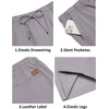 image:imageCOOFANDY Mens Casual Shorts Cotton Drawstring 9 inch Chino Stretch ShortsLight Grey