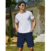 image:imageCOOFANDY Mens Casual Shorts Cotton Drawstring 9 inch Chino Stretch ShortsNavy Blue