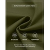 image:imageCOOFANDY Mens Casual Shorts Cotton Elastic Waist Drawstring Summer ShortsArmy Green