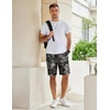 image:imageCOOFANDY Mens Casual Shorts Cotton Elastic Waist Drawstring Summer ShortsCamouflage 1