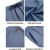 image:imageCOOFANDY Mens Casual Shorts Cotton Elastic Waist Drawstring Summer ShortsDenim Blue