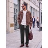 image:imageCOOFANDY Mens Corduroy Pants Casual Elastic Waist Drawstring SweatpantsBlack