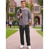 image:imageCOOFANDY Mens Corduroy Pants Casual Elastic Waist Drawstring SweatpantsBlack