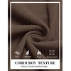image:imageCOOFANDY Mens Corduroy Pants Casual Elastic Waist Drawstring SweatpantsDark Brown