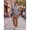 image:imageCOOFANDY Mens Corduroy Pants Casual Elastic Waist Drawstring SweatpantsDark Khaki
