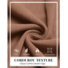image:imageCOOFANDY Mens Corduroy Pants Casual Elastic Waist Drawstring SweatpantsDark Khaki