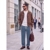 image:imageCOOFANDY Mens Corduroy Pants Casual Elastic Waist Drawstring SweatpantsDenim Blue