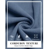 image:imageCOOFANDY Mens Corduroy Pants Casual Elastic Waist Drawstring SweatpantsDenim Blue