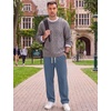image:imageCOOFANDY Mens Corduroy Pants Casual Elastic Waist Drawstring SweatpantsDenim Blue