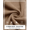 image:imageCOOFANDY Mens Corduroy Pants Casual Elastic Waist Drawstring SweatpantsLight Brown