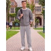 image:imageCOOFANDY Mens Corduroy Pants Casual Elastic Waist Drawstring SweatpantsLight Grey