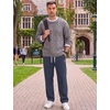 image:imageCOOFANDY Mens Corduroy Pants Casual Elastic Waist Drawstring SweatpantsNavy Blue