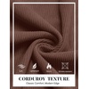 image:imageCOOFANDY Mens Corduroy Pants Casual Elastic Waist Drawstring SweatpantsReddish Brown