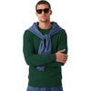 image:imageCOOFANDY Mens Crewneck Sweater Casual Knit Long Sleeve Lightweight PulloverDark Green