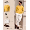 image:imageCOOFANDY Mens Crewneck Sweater Casual Knit Long Sleeve Lightweight PulloverGold