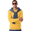 image:imageCOOFANDY Mens Crewneck Sweater Casual Knit Long Sleeve Lightweight PulloverGold