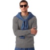 image:imageCOOFANDY Mens Crewneck Sweater Casual Knit Long Sleeve Lightweight PulloverGrey Heather