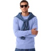 image:imageCOOFANDY Mens Crewneck Sweater Casual Knit Long Sleeve Lightweight PulloverLight Blue
