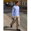 image:imageCOOFANDY Mens Crewneck Sweater Casual Knit Long Sleeve Lightweight PulloverLight Blue