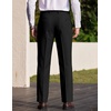 image:imageCOOFANDY Mens Dress Pants Classic Fit Flat Front Business Casual SlacksBlack