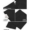 image:imageCOOFANDY Mens Dress Pants Classic Fit Flat Front Business Casual SlacksBlack