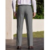 image:imageCOOFANDY Mens Dress Pants Classic Fit Flat Front Business Casual SlacksDark Grey