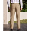 image:imageCOOFANDY Mens Dress Pants Classic Fit Flat Front Business Casual SlacksKhaki
