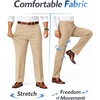 image:imageCOOFANDY Mens Dress Pants Classic Fit Flat Front Business Casual SlacksKhaki