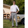 image:imageCOOFANDY Mens Dress Pants Classic Fit Flat Front Business Casual SlacksLight Grey