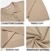 image:imageCOOFANDY Mens Knit Polo Shirts Casual Short Sleeve Button Down Polo ShirtKhaki