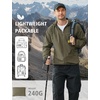 image:imageCOOFANDY Mens Light Rain Jacket Packable Waterproof Raincoat WindbreakerArmy Green