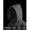 image:imageCOOFANDY Mens Light Rain Jacket Packable Waterproof Raincoat WindbreakerDark Gray