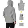 image:imageCOOFANDY Mens Light Rain Jacket Packable Waterproof Raincoat WindbreakerGray