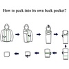 image:imageCOOFANDY Mens Light Rain Jacket Packable Waterproof Raincoat WindbreakerOrange