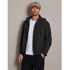 image:imageCOOFANDY Mens Light Rain Jacket Packable Waterproof Raincoat WindbreakerSolid Black