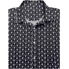 image:imageCOOFANDY Mens Muscle Fit Dress Shirts WrinkleFree Short Sleeve Casual Button Down ShirtWhite Flowerblack