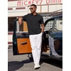 image:imageCOOFANDY Mens Polo Shirts Short Sleeve Casual Summer Polo Tee Collared Tops01black