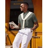 image:imageCOOFANDY Mens Polo Shirts Short Sleeve Casual Summer Polo Tee Collared TopsArmy Green