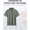 image:imageCOOFANDY Mens Polo Shirts Short Sleeve Casual Summer Polo Tee Collared TopsArmy Green