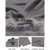 image:imageCOOFANDY Mens Polo Shirts Short Sleeve Casual Summer Polo Tee Collared TopsGrey