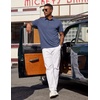 image:imageCOOFANDY Mens Polo Shirts Short Sleeve Casual Summer Polo Tee Collared TopsNavy Bluenew