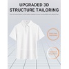 image:imageCOOFANDY Mens Polo Shirts Short Sleeve Casual Summer Polo Tee Collared TopsWhite