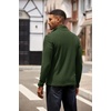 image:imageCOOFANDY Mens Quarter Zip Pullover Contrast Collar Corduroy SweatshirtArmy Green