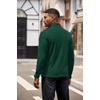 image:imageCOOFANDY Mens Quarter Zip Pullover Contrast Collar Corduroy SweatshirtEver Green