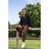 image:imageCOOFANDY Mens Quarter Zip Pullover Mock Neck Sweaters Men Golf SweatshirtAblack