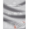 image:imageCOOFANDY Mens Quarter Zip Pullover Mock Neck Sweaters Men Golf SweatshirtAsh Heather